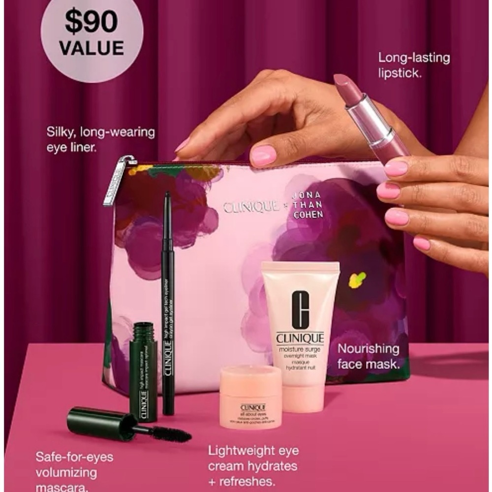Clinique X JONA THAN‎ COHEN 6-pc collection NEW SEALED $90 Value